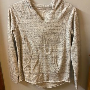 Heathered gray lightweight sweatshirt